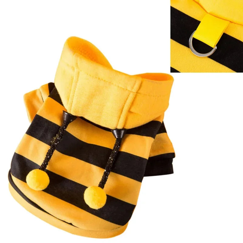 TONG Pet Dog Cat Hoodie Christmas Sweater Cold Weather Warm Coat for Puppy Small Dog Halloween Party Costume Cute Hoodie