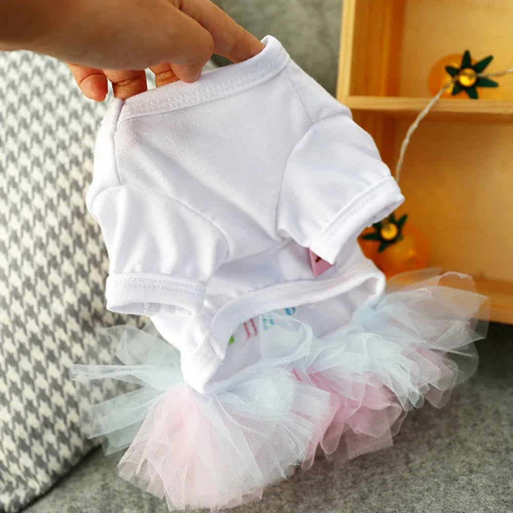 Princess Birthday Dog Dress It's My Birthday Princess Skirt Tutu Dress for Small Medium Dogs Puppy Birthday Girl Cat Pet Outfit