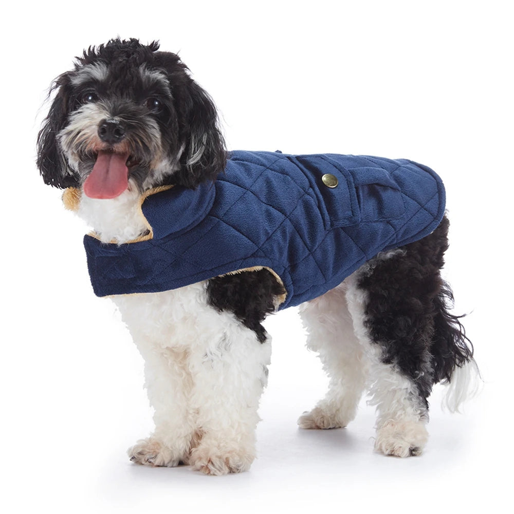 Autumn Winter Warm Dog Clothes High Collar Puppy Dog Coat Jacket Soft Fleece Clothing For Small Medium Dog French Bulldog Outfit