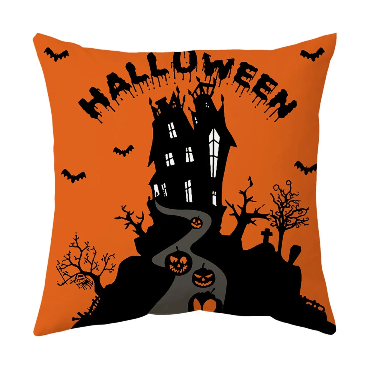 4PCS Halloween Decor Pillow Case Pillow Cover Funny Pumpkin Ghosts Print Cushion Cover Home Decorations Holiday Gifts 2024