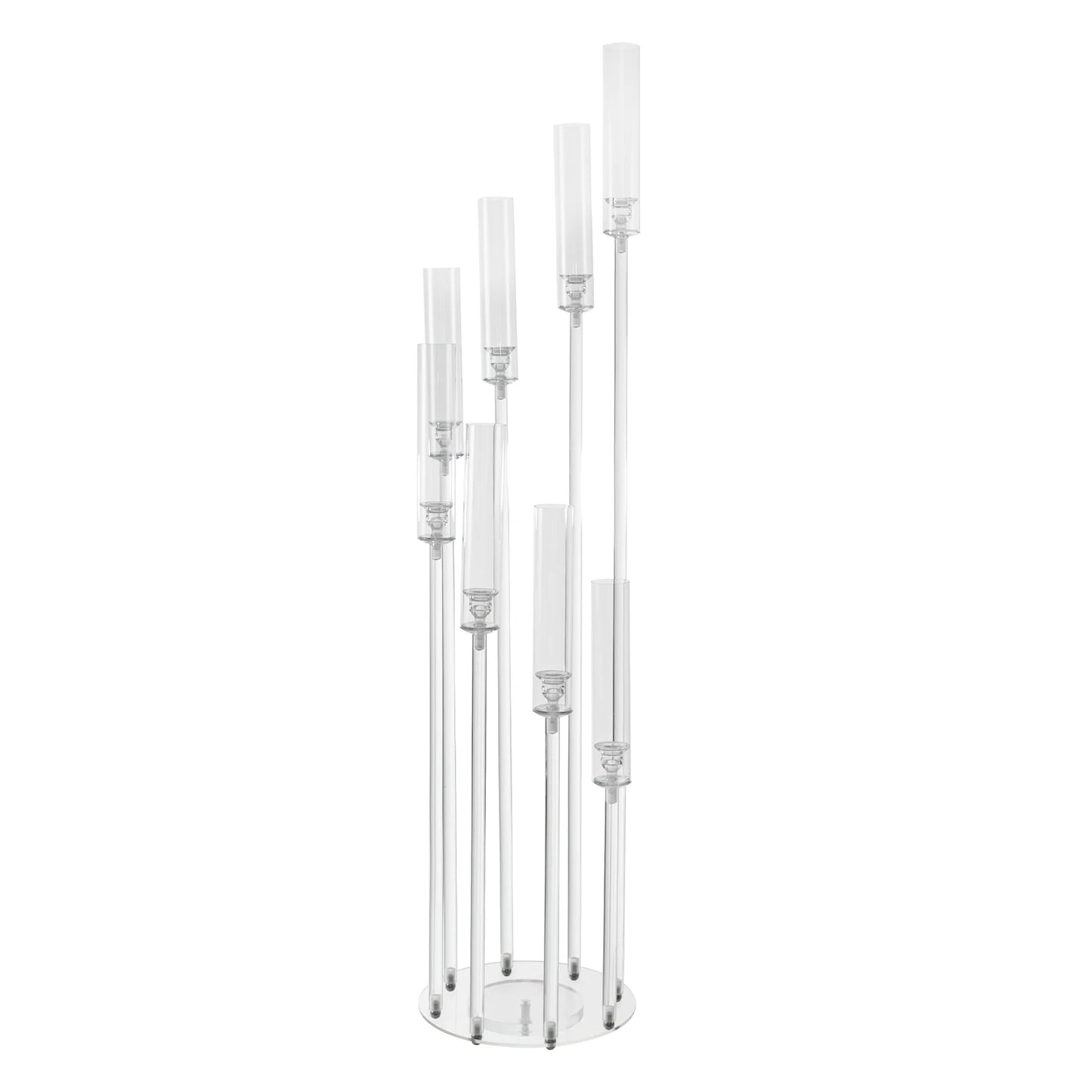 8-head Candle Holder Acrylic Clear Candle Stand for Weddings, Birthdays, Party Event, Centerpieces Decorations
