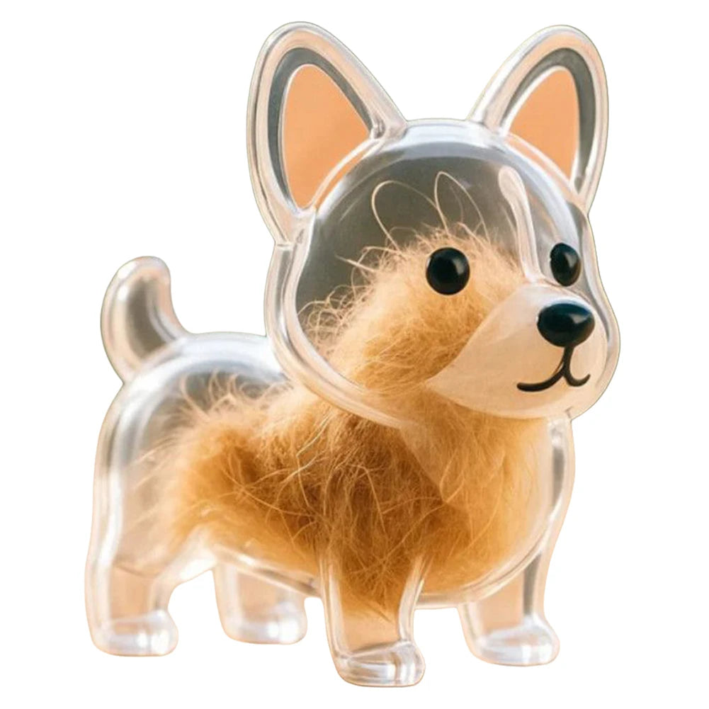 Dog Hair Collector Keychain Wear Resist Pet Hair Collector Transparent Bottle Charm Portable Pet Memory Capsule
