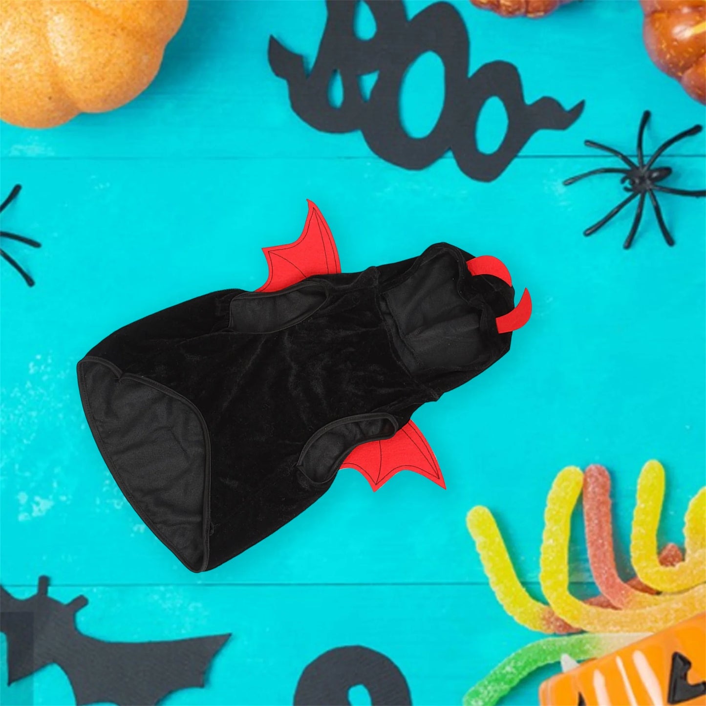 Funny Pet Halloween Costume Dog Cat Pumpkin Cosplay Clothes Outfit with Witch Hat for Party Decoration Supplies and