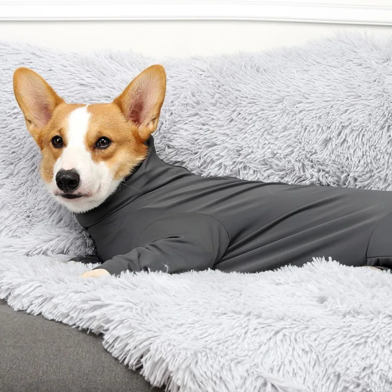 Long-Sleeved One-piece Pet Pajamas 4-Legged Pet Clothing Post-Surgery Recovery Shirt Dog Anxiety Relief Outdoor Pet Clothing