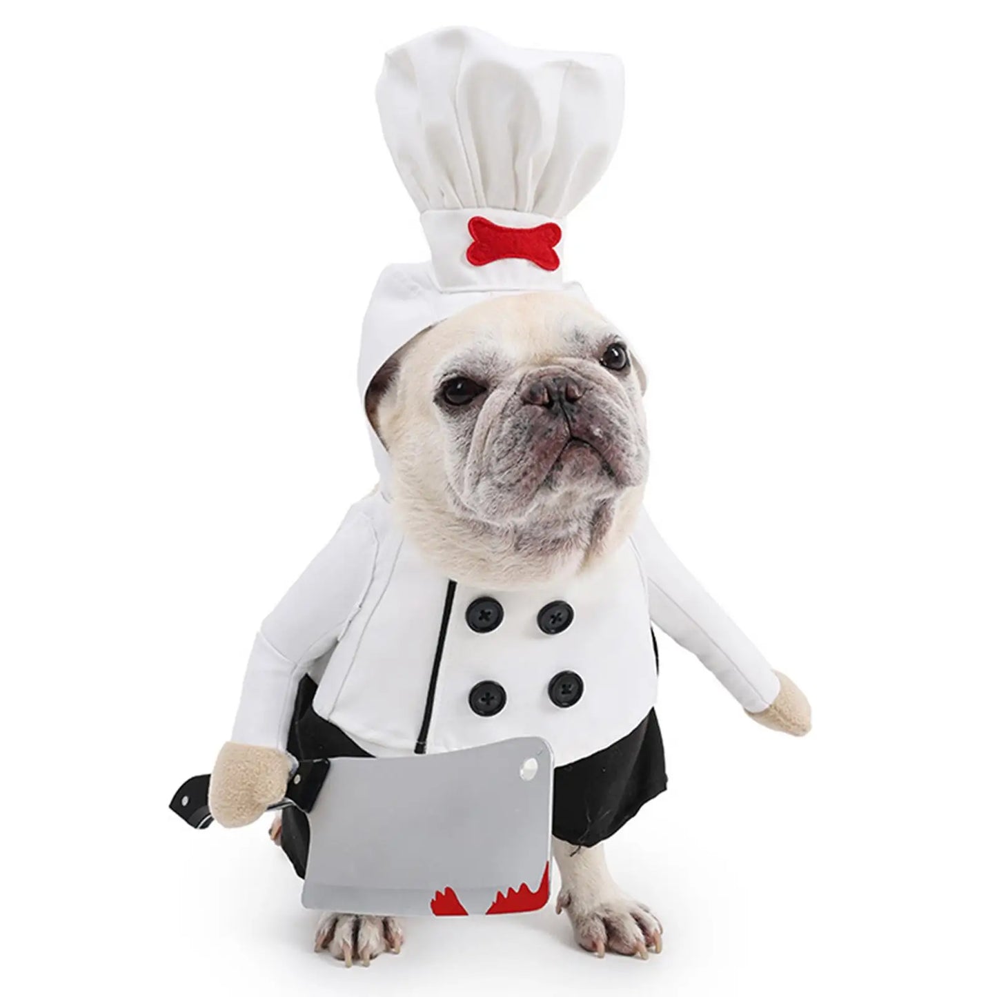 Pet Chef Hat Costume Set Dog Halloween Costume for Stage Performance Holiday