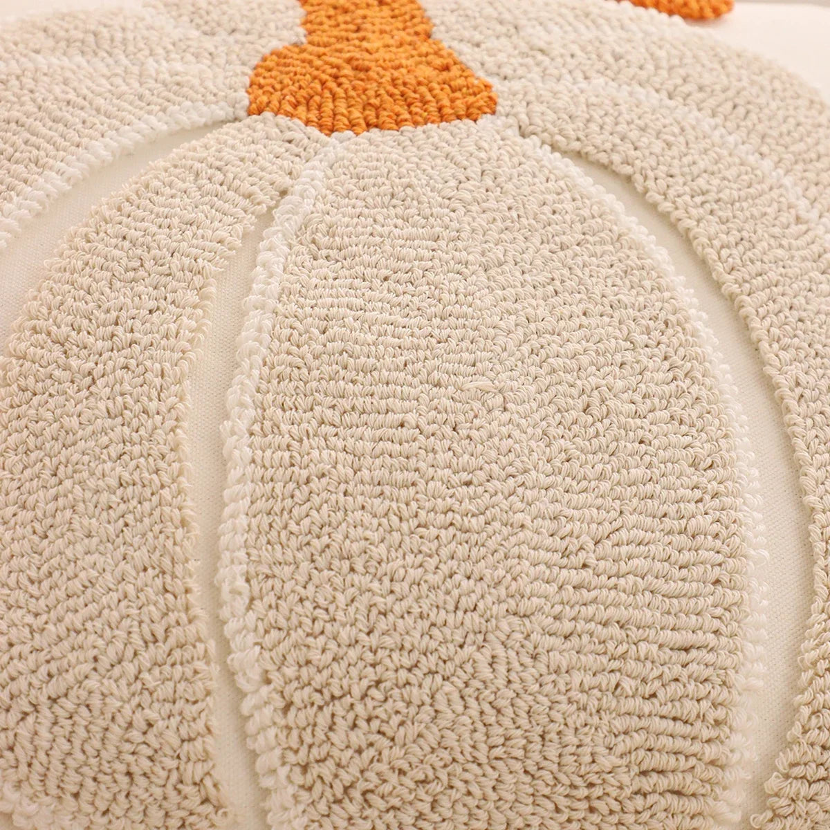 1 PC Tufting Halloween Decoration Throw Pillow Cover Pumpkin Canvas Autumn Thanksgiving Harvest Home Decoration Living Room