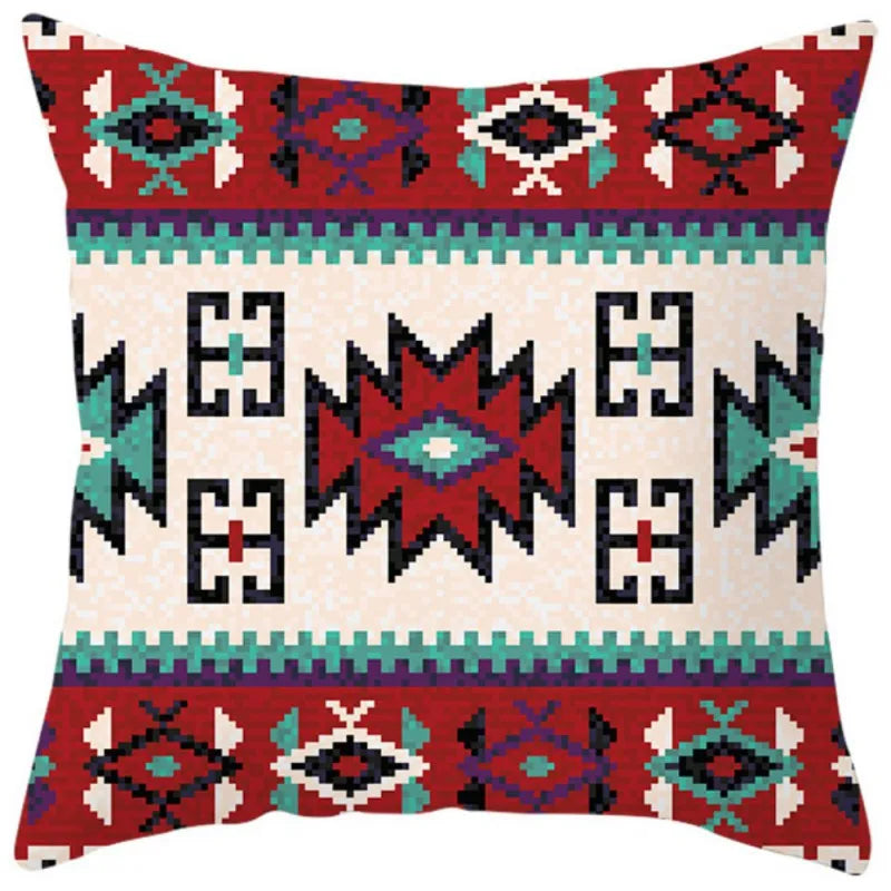 1/4pcs Bohemian Throw Pillows Case Sofa Cushions Decorative Linen Comfortable Geometric Cushion Cover Home Pillowcase Multi-Styl