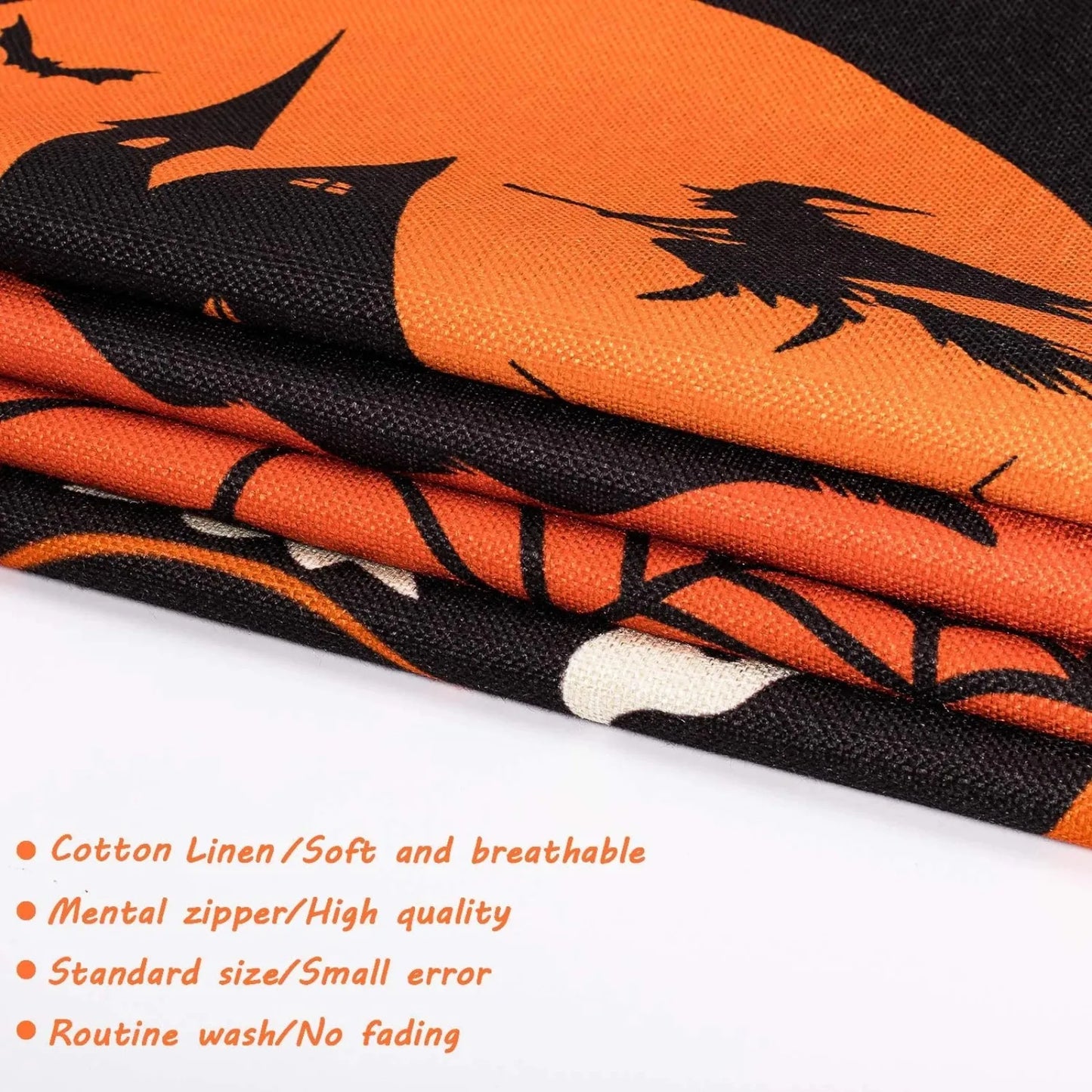 4PCS Halloween Decor Pillow Case Pillow Cover Funny Pumpkin Ghosts Print Cushion Cover Home Decorations Holiday Gifts 2024