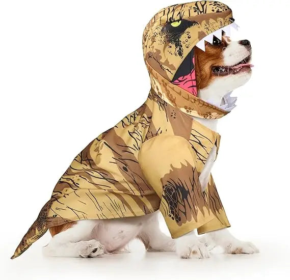 T. Rex Dog Costume Dinosaur Dog Costume Halloween Dino Pet Clothes for Pet Cat Halloween Party Cosplay Events Photo Props, Mediu