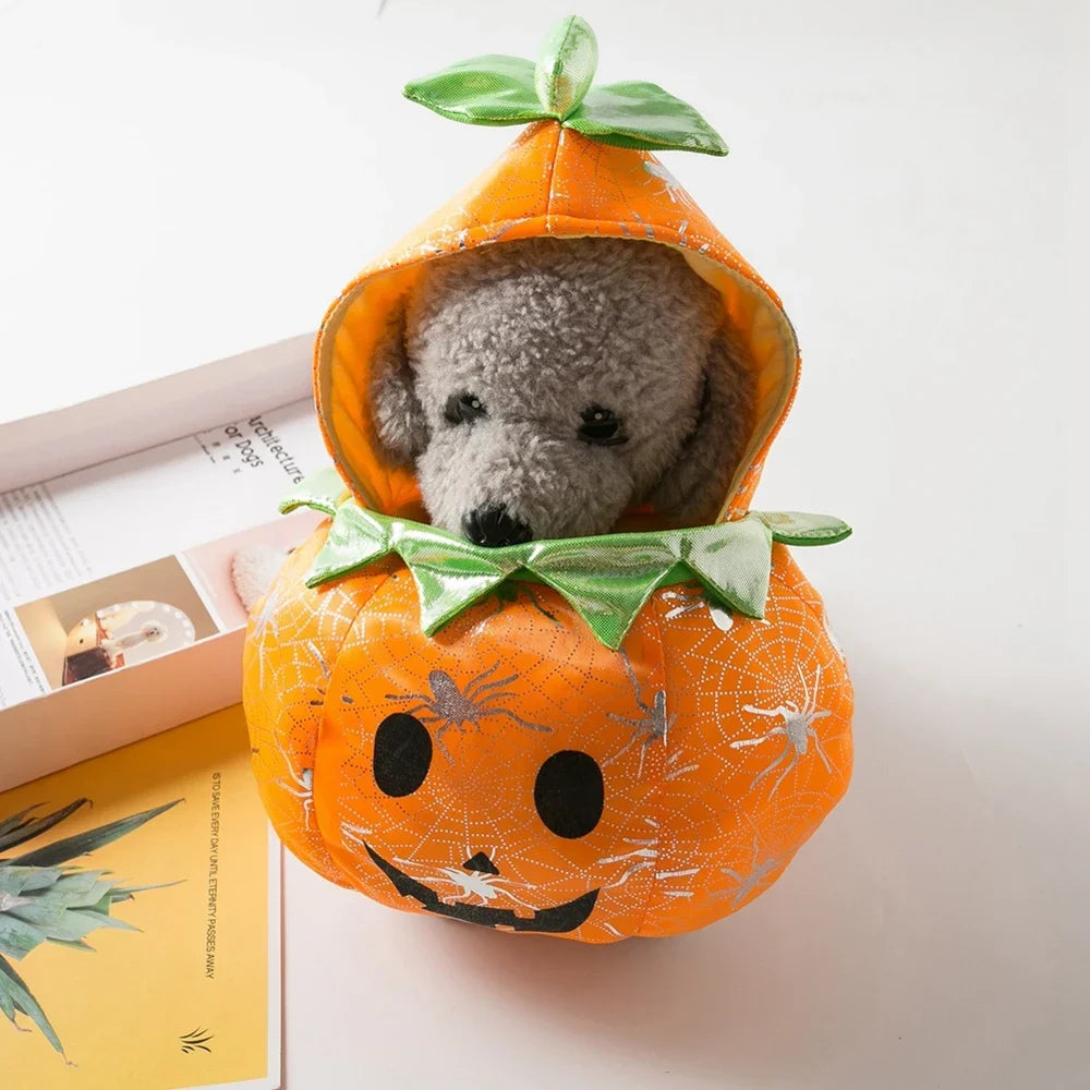 Funny Pumpkin Pet Clothes Halloween Carnival Dog Clothes Cat Coat Puppy Christmas NewYear Clothes Outfit for Small Dogs