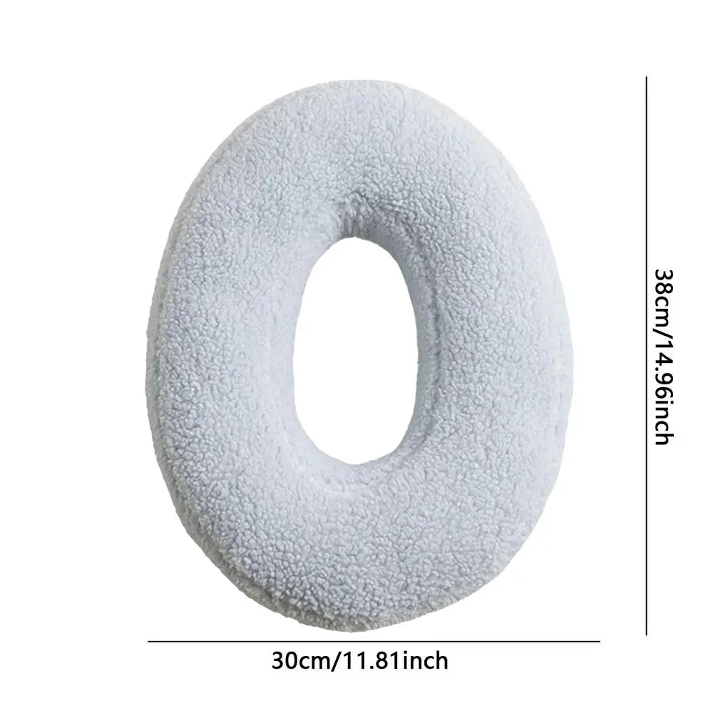 Soft Initial Throw Cushion Plush English Alphabet Cushion Decorative English Letters Pillow A to Z Initial Letter Pillow