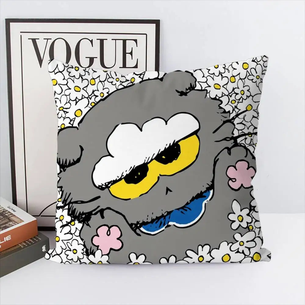 Cute Zo-friend Pillow Case Double-Sided Printing Cushion Cover 45x45 Decorative Cushions Sofa Home Decor Soft Pillowcase