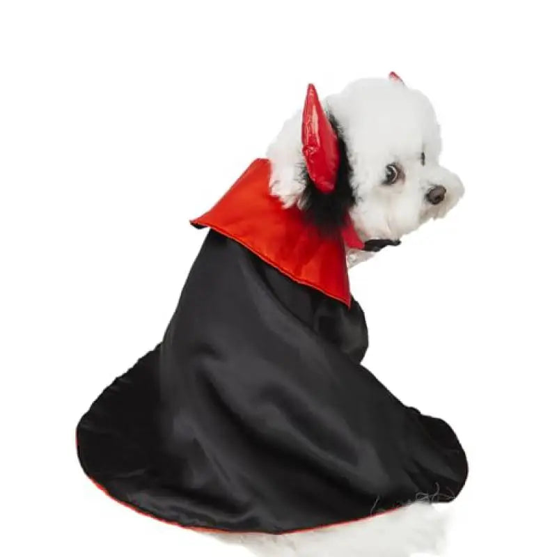 New Dog Halloween Costume Pet Demon Shirts with Vampire Headband Puppy Halloween Costumes for Small Dogs Cloak 2024