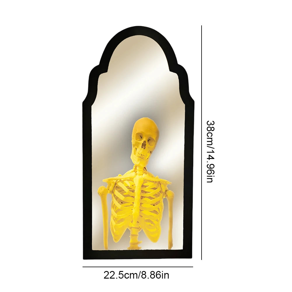Halloween Ghost Mirror Night Light Cute Halloween Home Accessories Spooky Halloween Hologram Ghost Hallowmas Decor 35/50cm