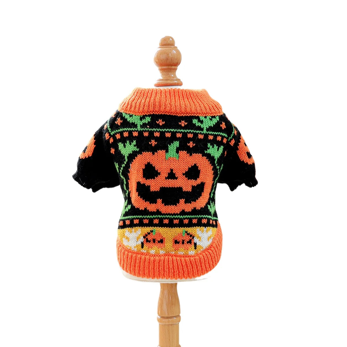 2025 Halloween Pet Costumes - Pumpkin Knit Sweater for Dogs & Cats fit for most small/medium Pets