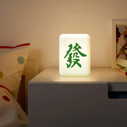 LED Mahjong Light USB Rechargeable Bedside Night Lamp LED Night Lamp Glowing Children Toy Breastfeeding Nursery Nightlight For