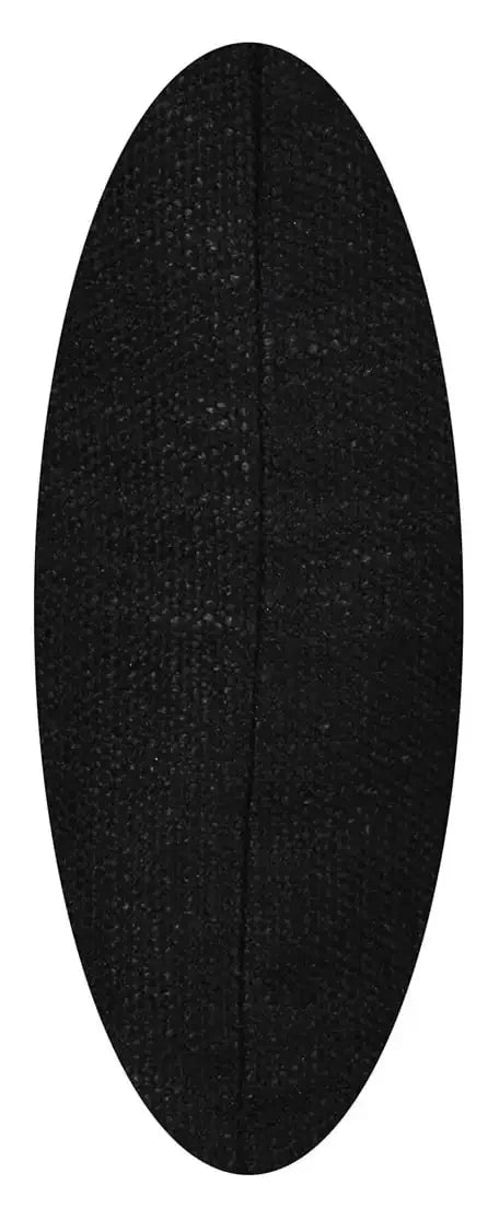 Solid Texture Polyester Square Decorative Throw Pillow, 18" x 18", Black