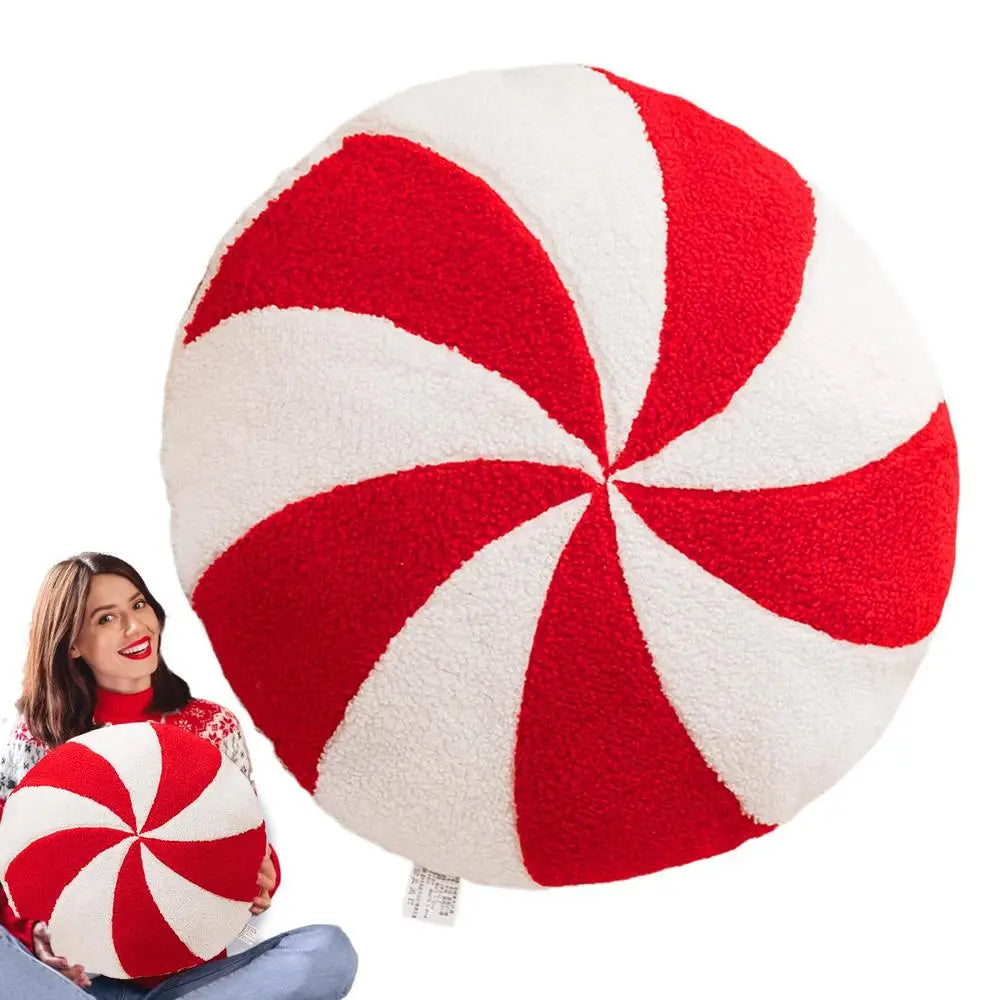 Candy Cane Pillow Comfortable Soft Christmas Pillows Bright Colors Throw Pillows Plushies Pillow Toy For Men Women Children