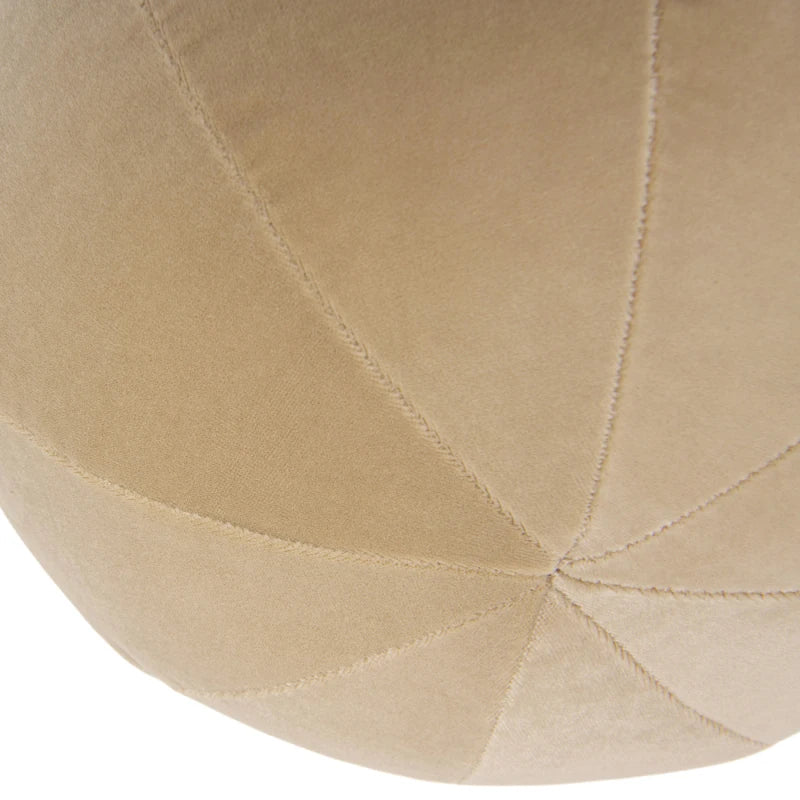 Luna 12 Round Sphere Accent Ball Throw Pillow, Fawn Brown Performance Velvet
