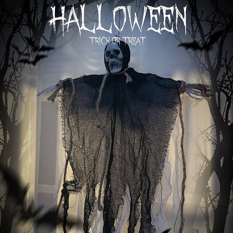 Day of The Dead Halloween Decoraiton 2025 Hallowen Outdoor Decor Hanging Flags Ghost Skeleton Decor Home Decor