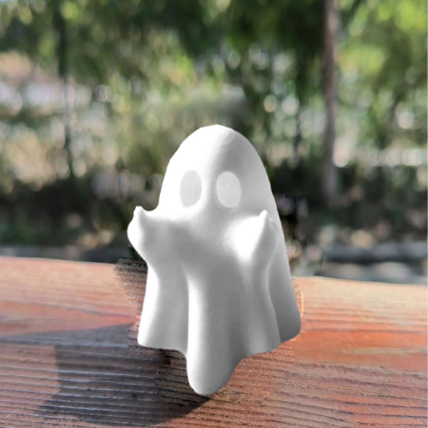 Cute Ghost Sculpture Resin Ghost Statue Small Scary Halloween Ghost Sculpture Figurine Rude Ghost Ornament for Home  Decor