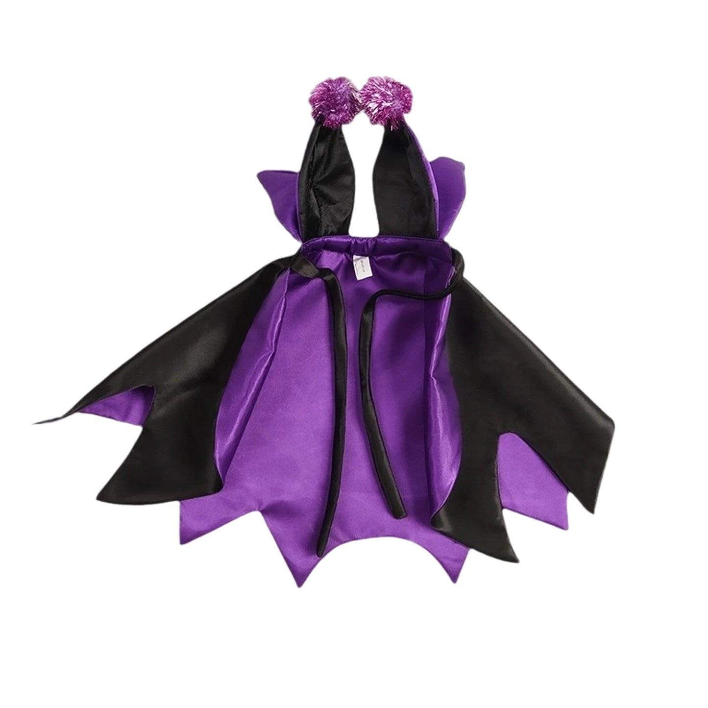 Halloween Pet Costume Set Funny Devil Cosplay Outfit with Cape and Tie-up Collar for Dog Cat Party Supplies and Accessories
