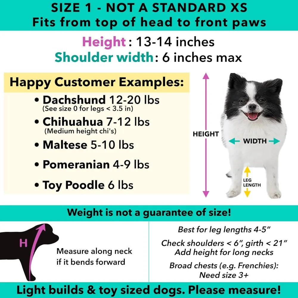 Pandaloon Dog Halloween Costume - As Seen on Shark Tank - Patented - Funny Costume with Arms for Small and Medium Dogs and Cats