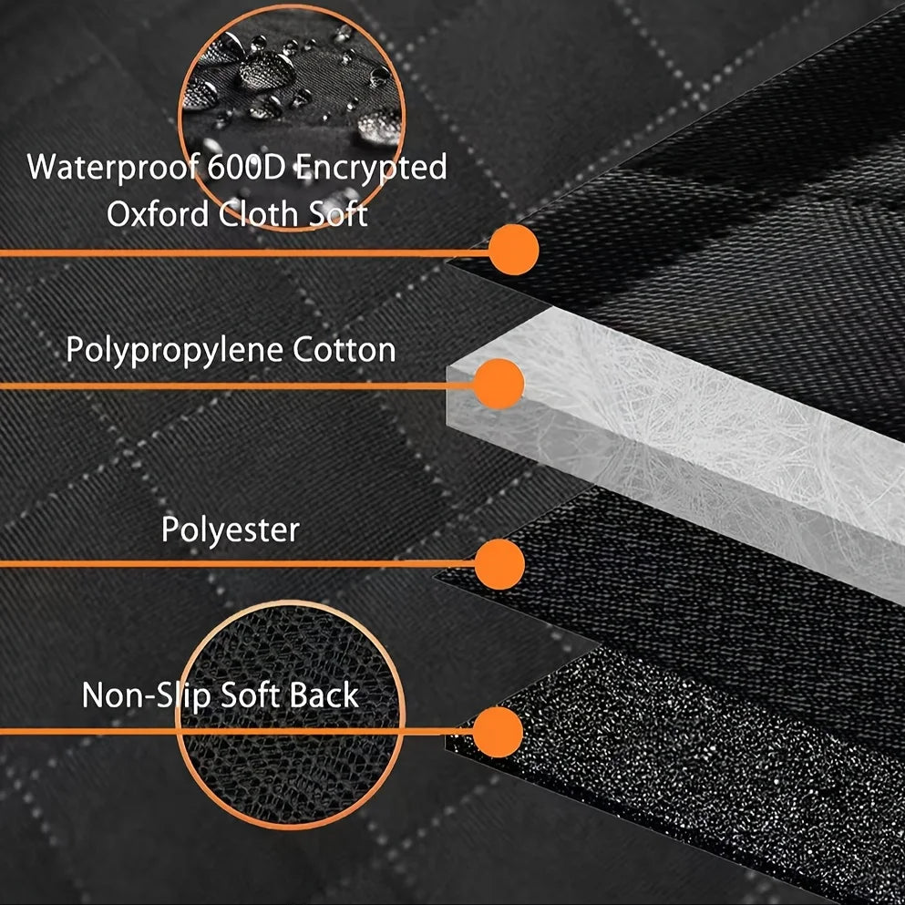 Pet Dog Car Seat Cover 100% Waterproof Seat Cover Hammock 600D Heavy Duty Scratch & Slip Durable Soft Back Seat Cover for Cars,