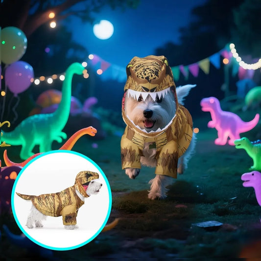 T. Rex Dog Costume Dinosaur Dog Costume Halloween Dino Pet Clothes for Pet Cat Halloween Party Cosplay Events Photo Props, Mediu