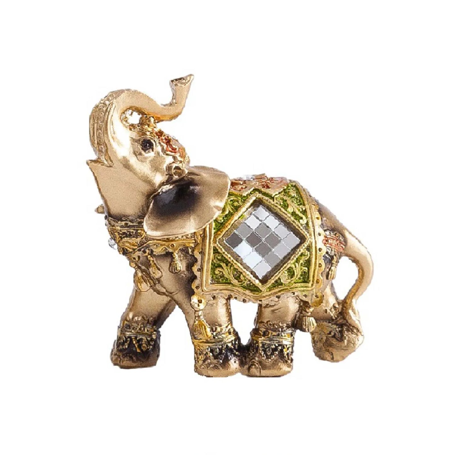 Cute Elephant Figurines Statue Lucky Elephant Decoration Statue Suitable for Office Wine Cooler Decor