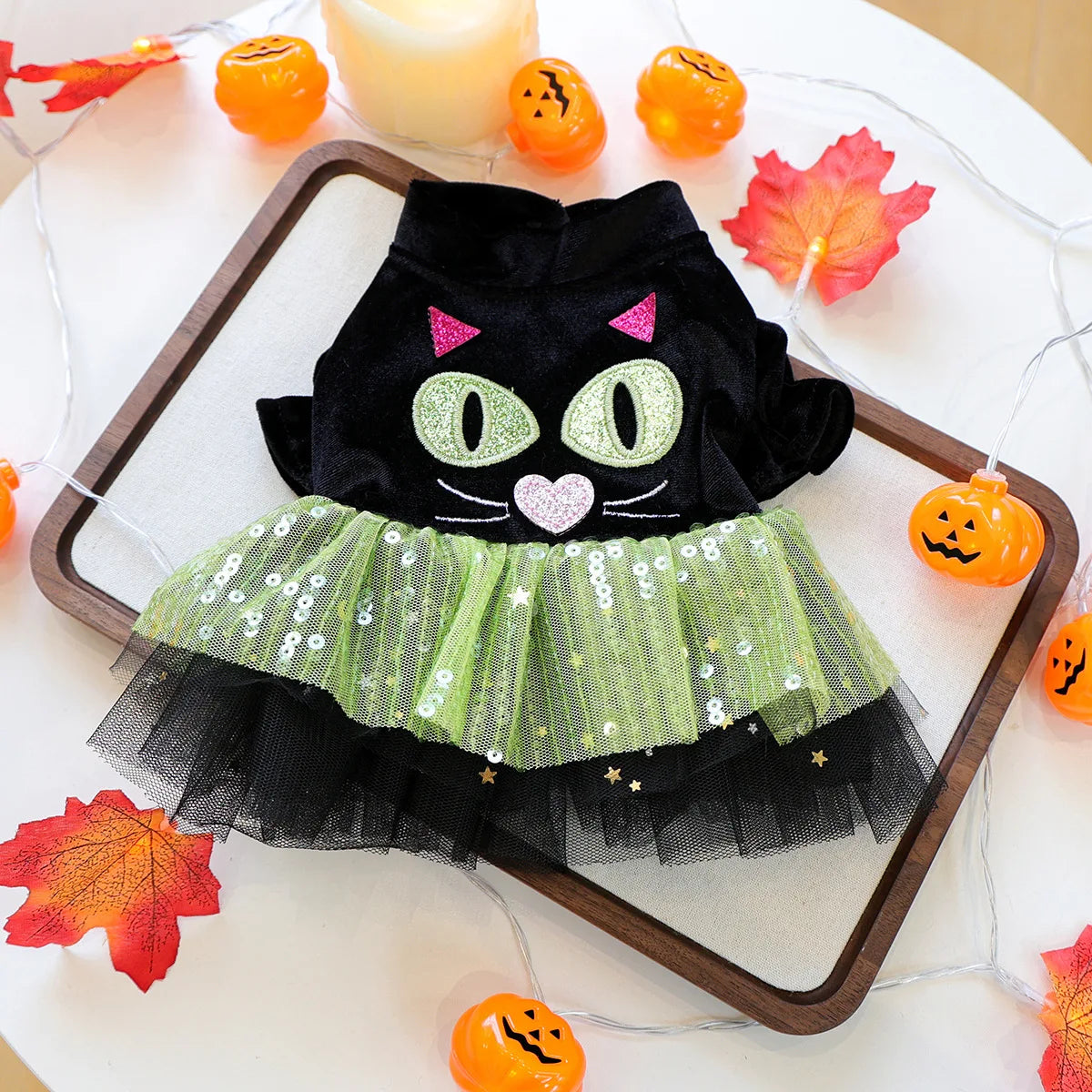 Halloween Girl Jacket For Dog Clothes Autumn Winter Pet Cat Coat Puppy Princess XS XL Dresses For Small Puppy Animal Chihuahua