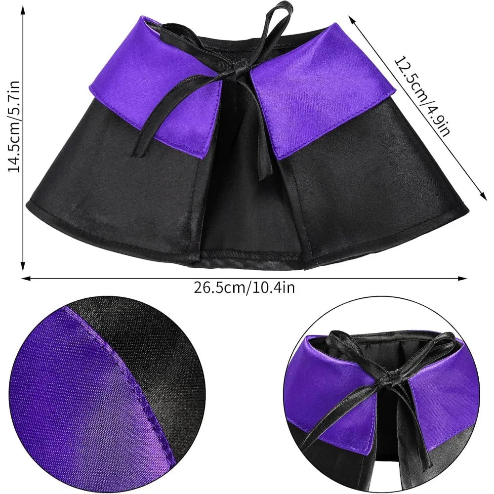 Dxhycc Halloween Pet Costume Cat Wizard Costume Funny Wizard Cat Clothes Cloak and Hat for Small Dogs Outfits