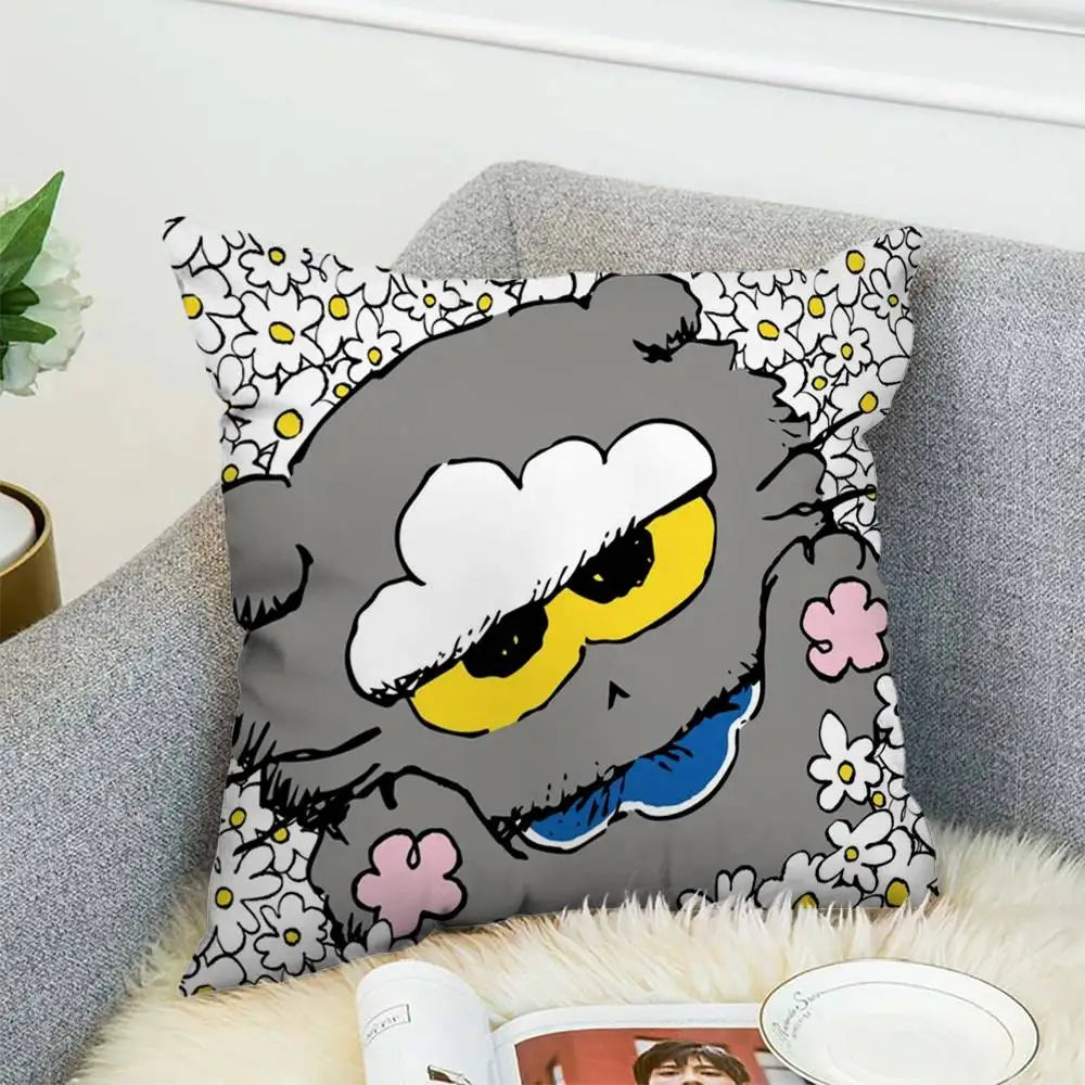 Cute Zo-friend Pillow Case Double-Sided Printing Cushion Cover 45x45 Decorative Cushions Sofa Home Decor Soft Pillowcase