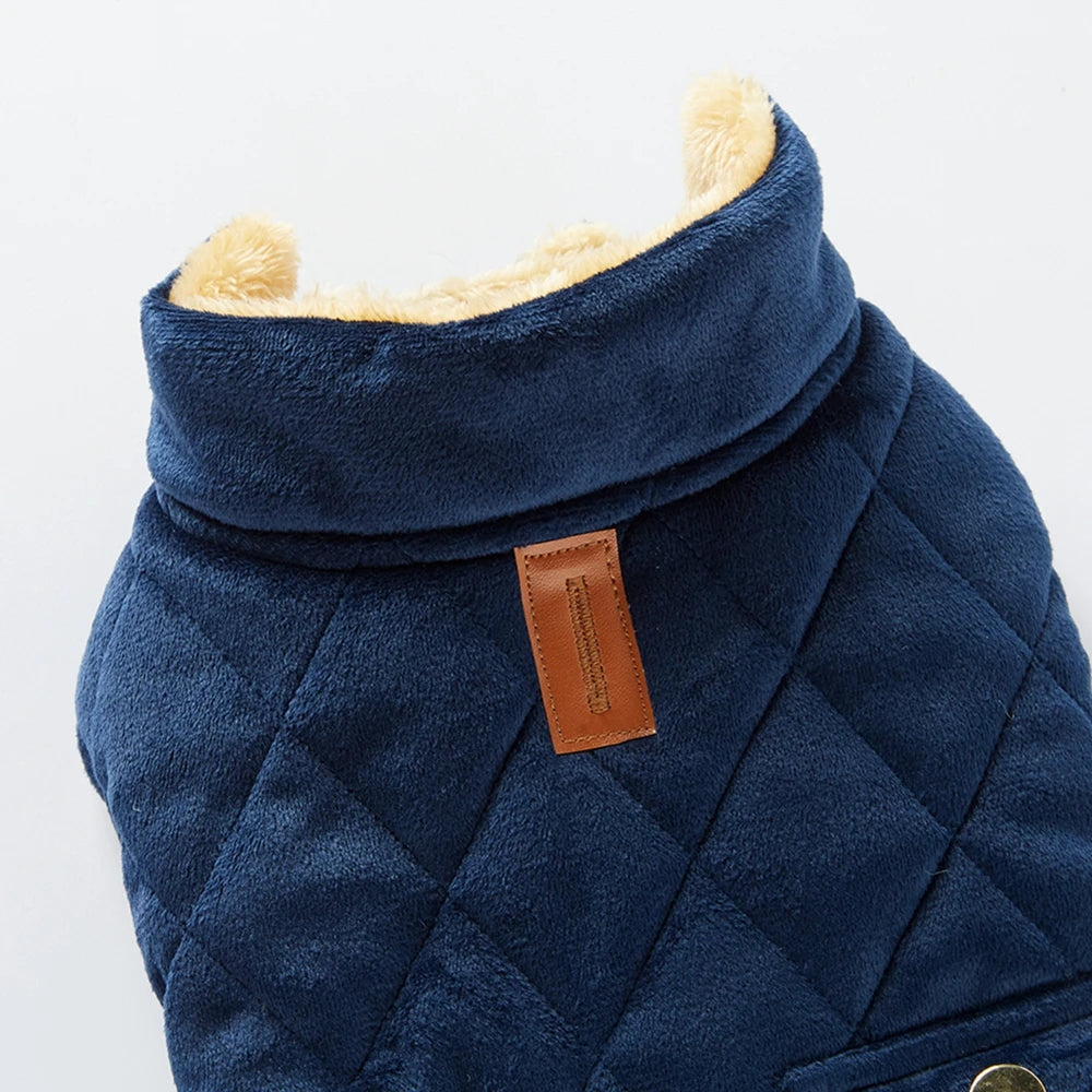 Autumn Winter Warm Dog Clothes High Collar Puppy Dog Coat Jacket Soft Fleece Clothing For Small Medium Dog French Bulldog Outfit
