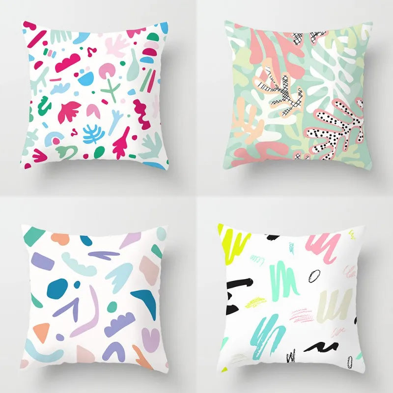 1/4pcs Bohemian Throw Pillows Case Sofa Cushions Decorative Linen Comfortable Geometric Cushion Cover Home Pillowcase Multi-Styl