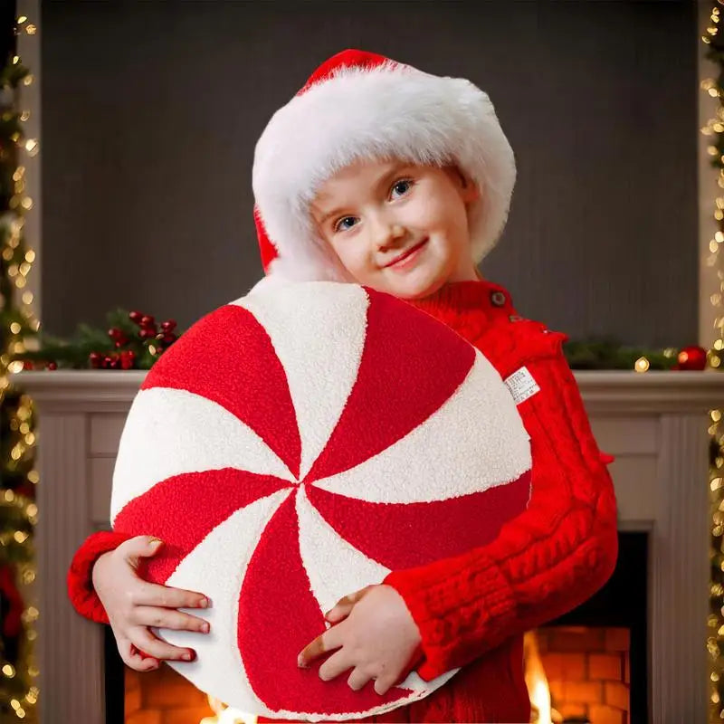 Candy Cane Pillow Comfortable Soft Christmas Pillows Bright Colors Throw Pillows Plushies Pillow Toy For Men Women Children