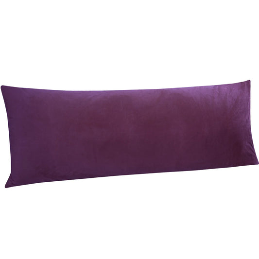 Ntbay Super Soft and Cozy Luxury Fuzzy Velvet Long Body Pillowcase, Easy Care Body Pillow Cover with Zipper Closure