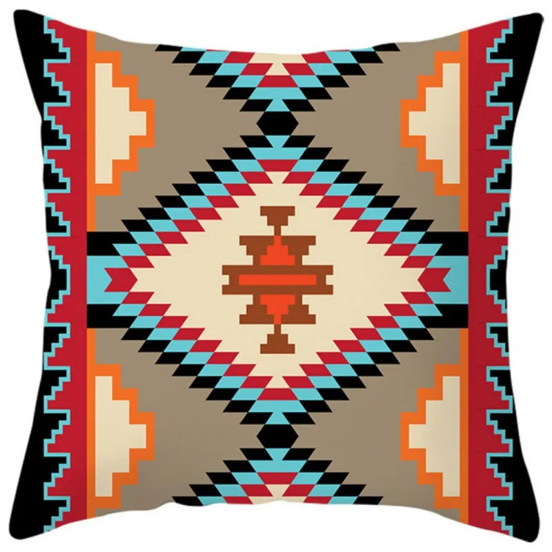 1/4pcs Bohemian Throw Pillows Case Sofa Cushions Decorative Linen Comfortable Geometric Cushion Cover Home Pillowcase Multi-Styl