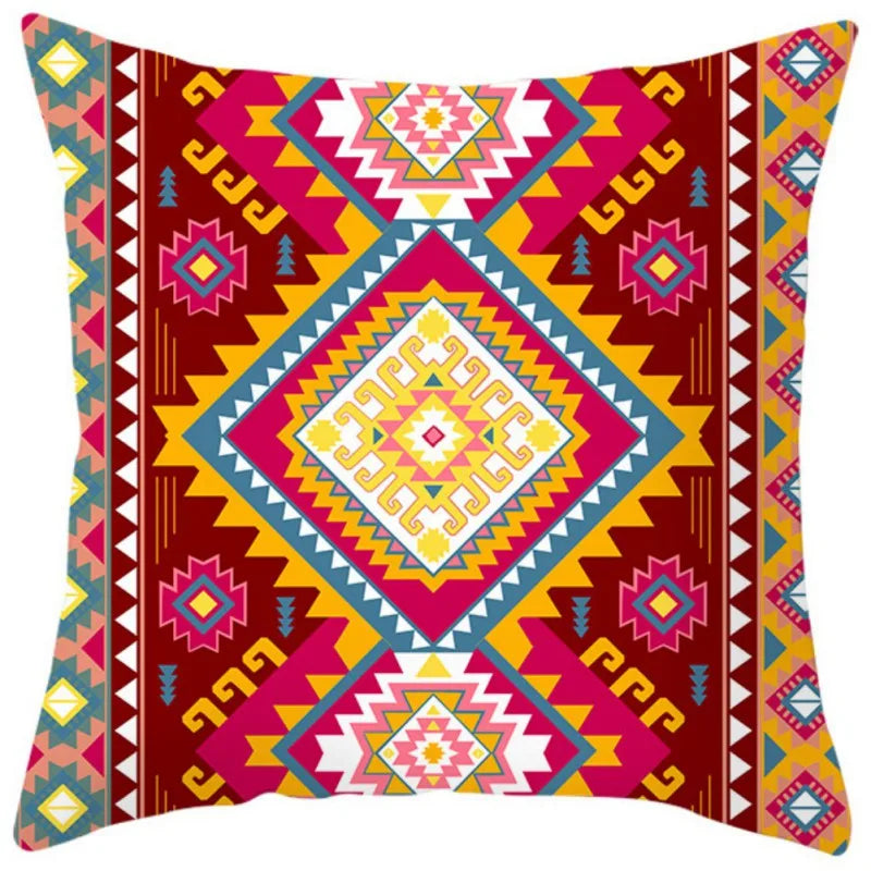 1/4pcs Bohemian Throw Pillows Case Sofa Cushions Decorative Linen Comfortable Geometric Cushion Cover Home Pillowcase Multi-Styl