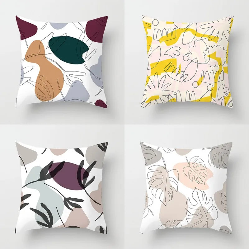 1/4pcs Bohemian Throw Pillows Case Sofa Cushions Decorative Linen Comfortable Geometric Cushion Cover Home Pillowcase Multi-Styl