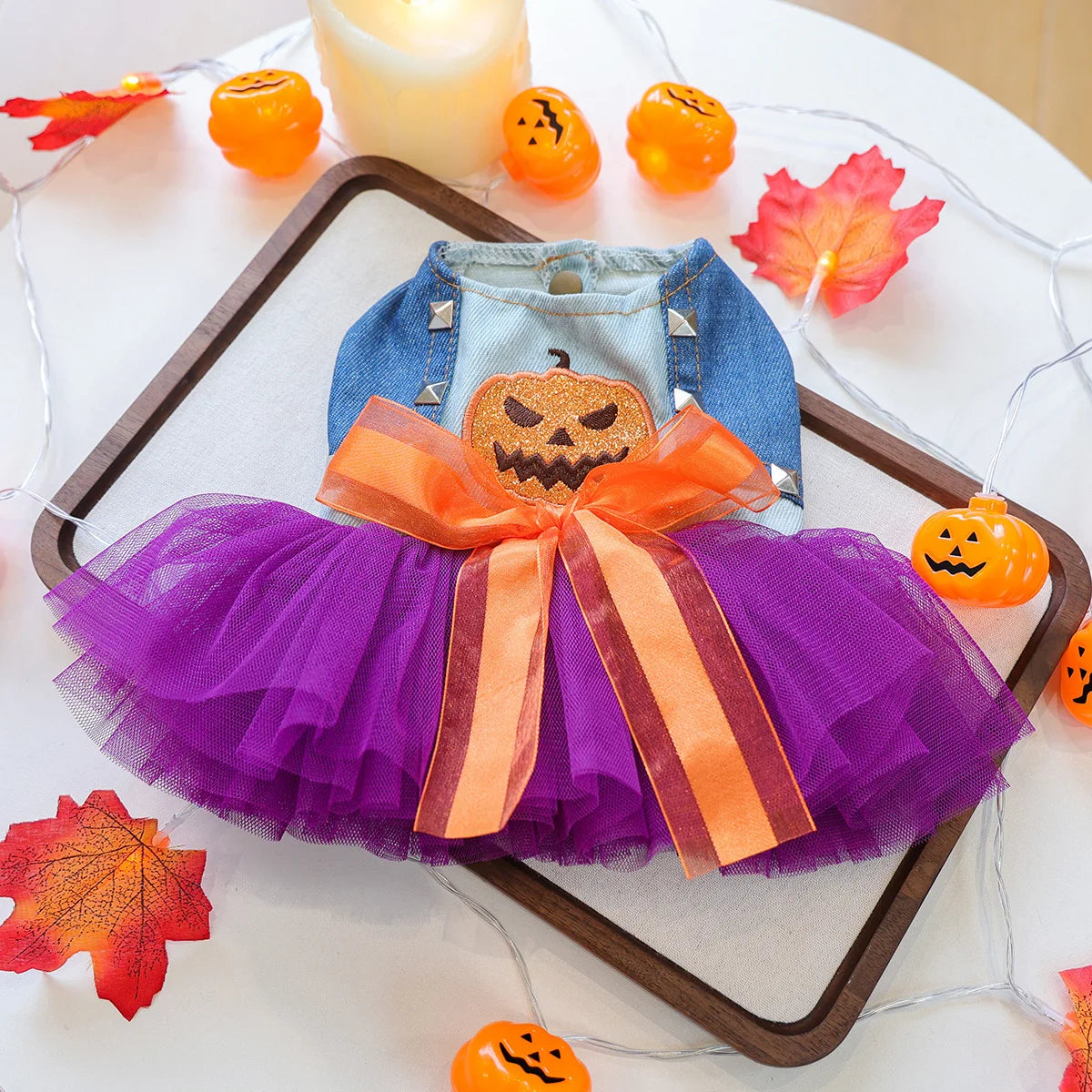 Halloween Girl Jacket For Dog Clothes Autumn Winter Pet Cat Coat Puppy Princess XS XL Dresses For Small Puppy Animal Chihuahua