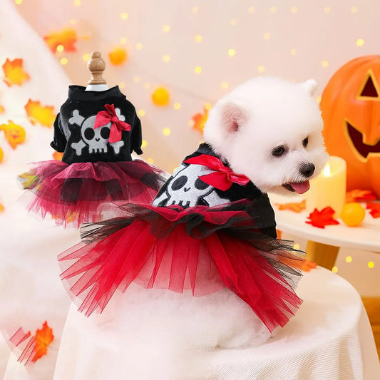 Halloween Girl Jacket For Dog Clothes Autumn Winter Pet Cat Coat Puppy Princess XS XL Dresses For Small Puppy Animal Chihuahua