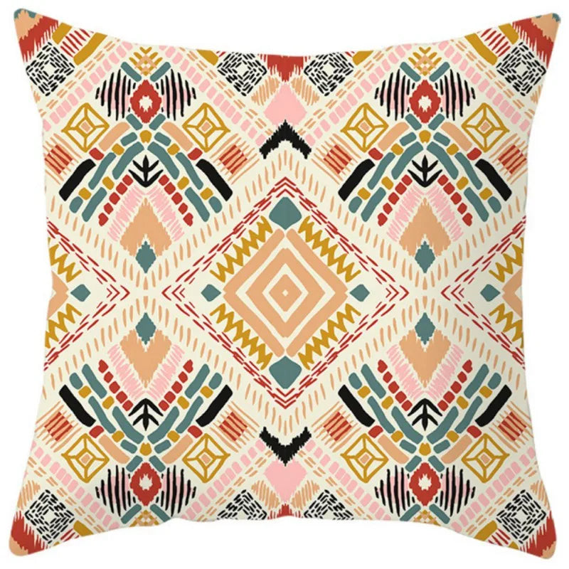 1/4pcs Bohemian Throw Pillows Case Sofa Cushions Decorative Linen Comfortable Geometric Cushion Cover Home Pillowcase Multi-Styl