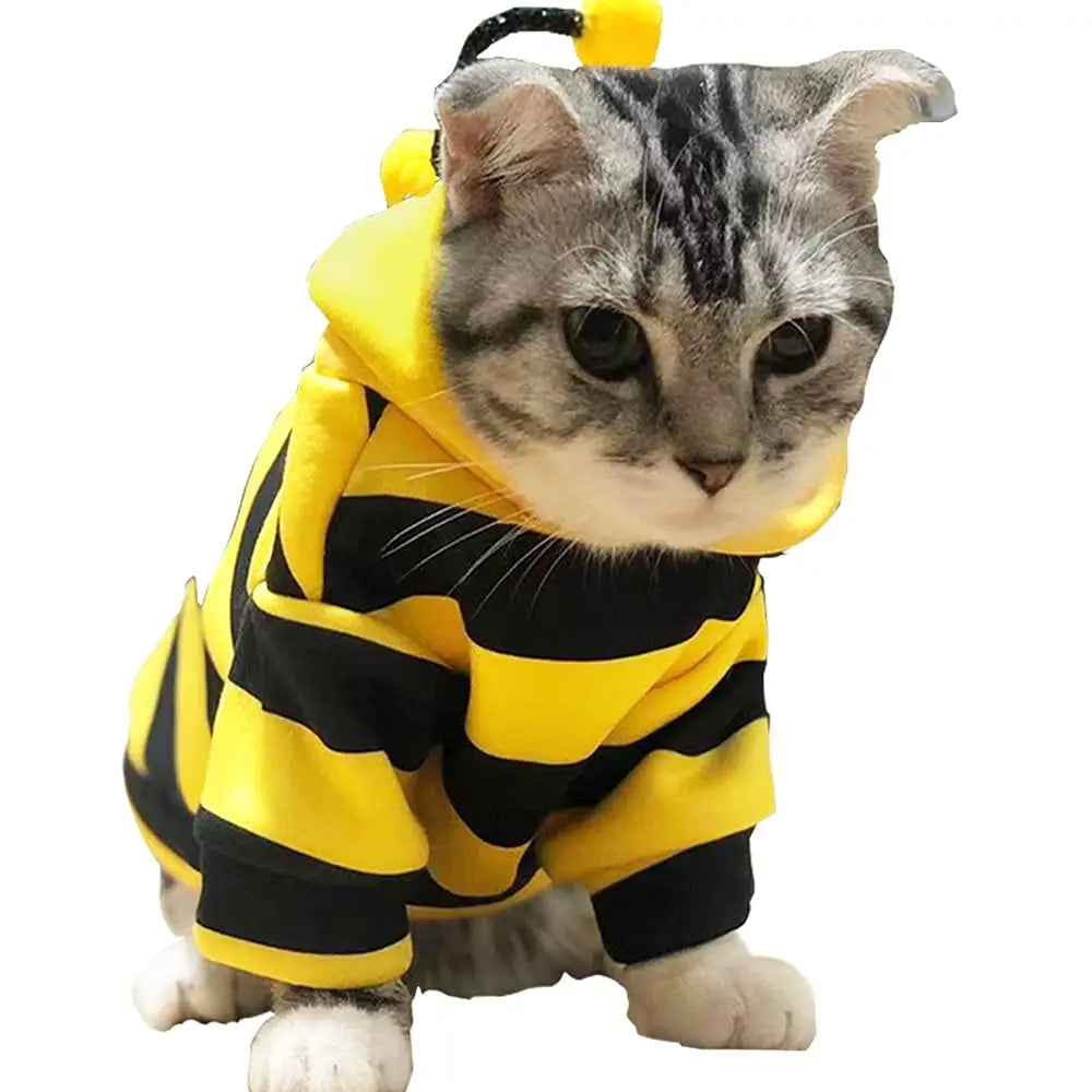 TONG Pet Dog Cat Hoodie Christmas Sweater Cold Weather Warm Coat for Puppy Small Dog Halloween Party Costume Cute Hoodie