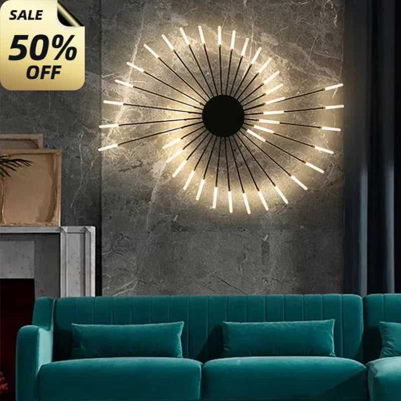 2025 Fireworks Design Ceiling Pendant Light for Living Room Bedroom Lighting Kitchen Chandelier Indoor LED Intelligent
