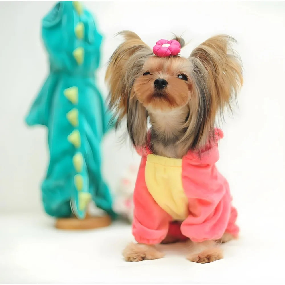 Turtle Dog Costume - Dog Halloween Costume with Utral Soft Turtle Shell Cute Outfit, Warm Fleece Doggie Clothes Cat Apparel with