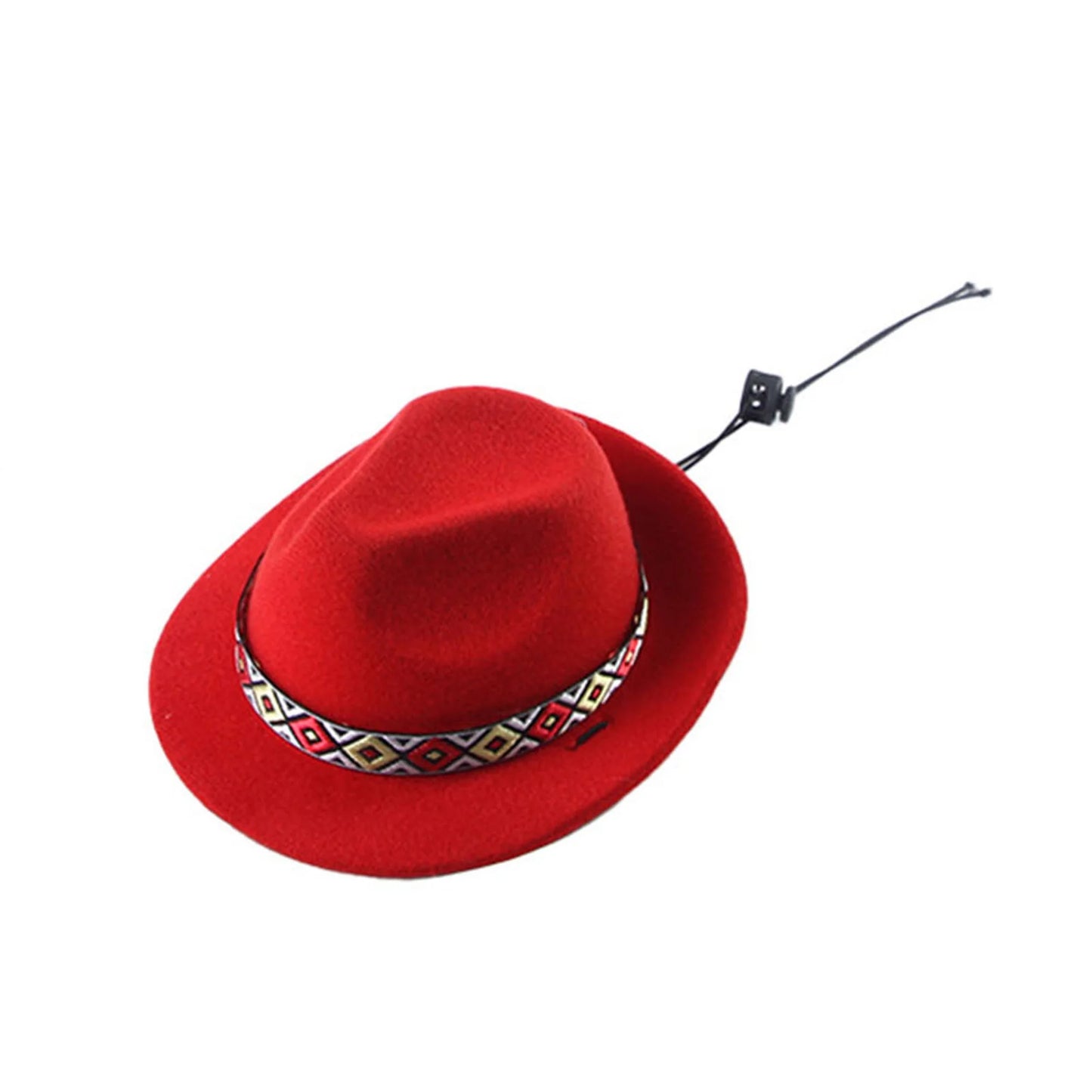 Pet Cowboy Hat with Bandana Retro Western Style Costume Accessory for Small Medium Dogs Cats Holiday Dress Up