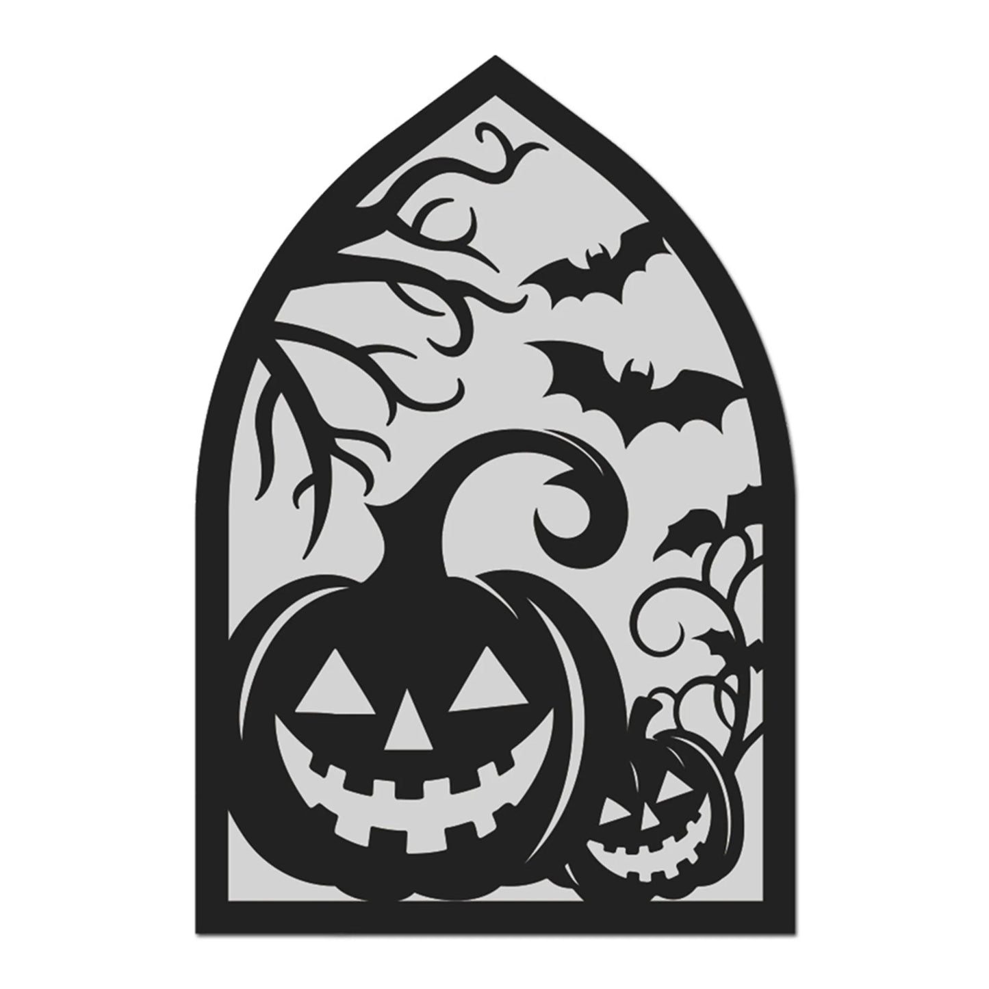Spooky Halloween Acrylic Mirror Wall Sticker Set with Ghosts Bats Spiders - Scary Wall Art for Home Decorations