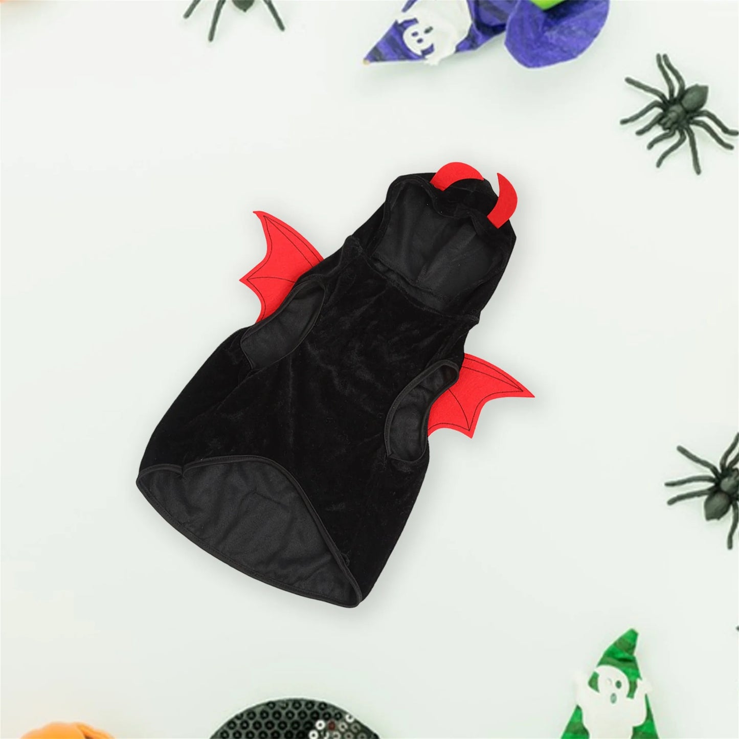 Funny Pet Halloween Costume Dog Cat Pumpkin Cosplay Clothes Outfit with Witch Hat for Party Decoration Supplies and