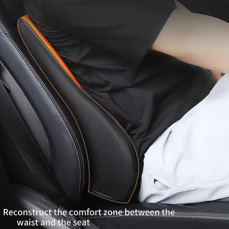 Memory Cotton Neck Pillow Car Seat Pillow Support Auto Lumbar Cushion Comfortable and Breathable Car Headrest Lumbar Support